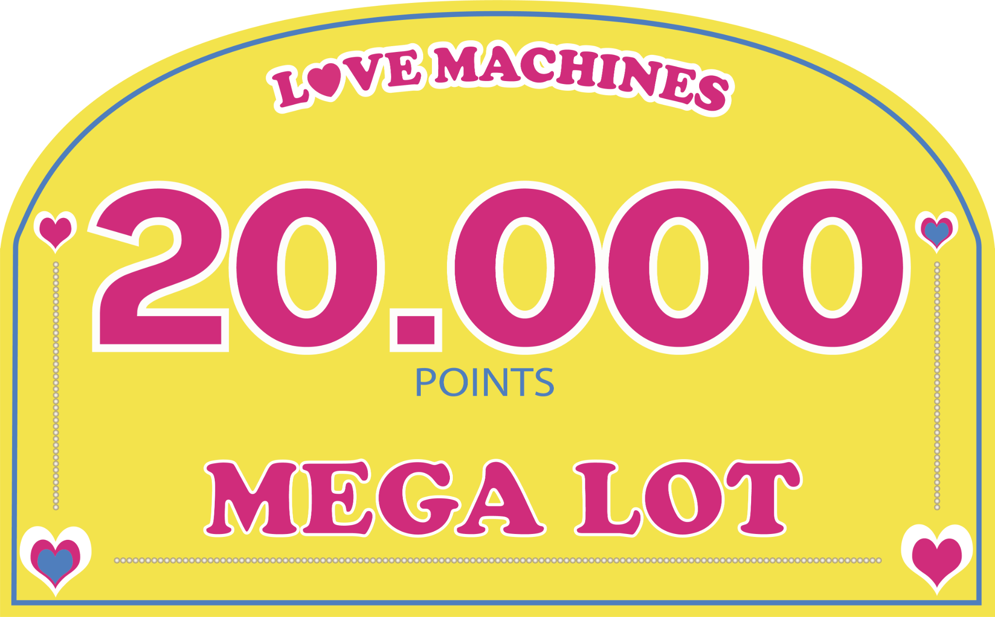 Adhésif Méga Lot 20 000 points Love Machines
