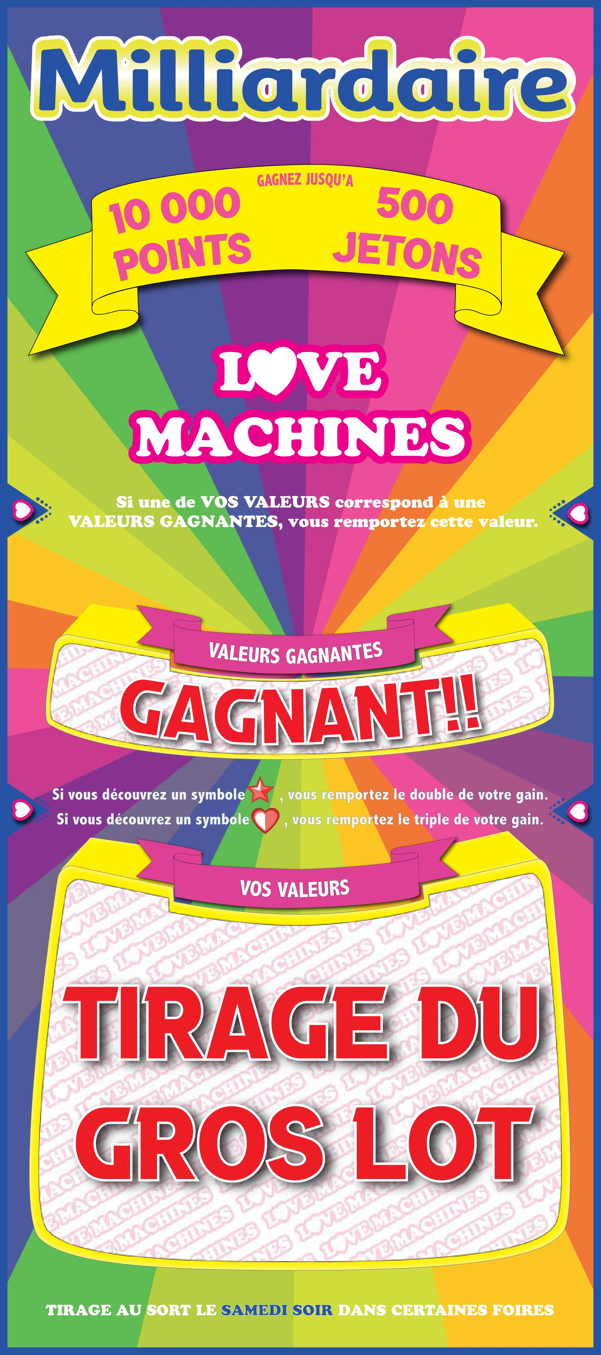 Panneau promotionnel Milliardaire Love Machines
